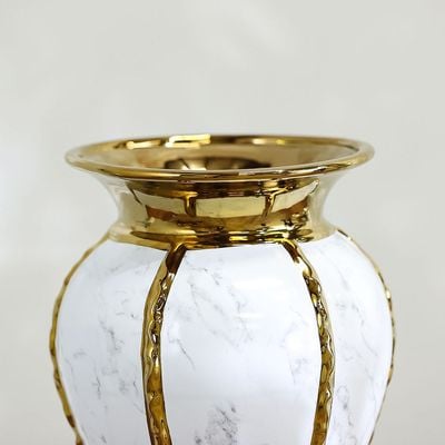 Eftinan Vase Gold/Black-20.5 x 20.5 x 38 Cm 