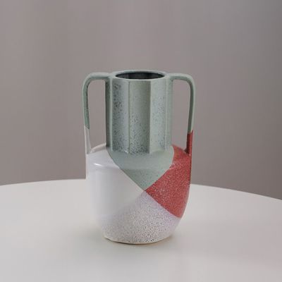 Cellena Modern Vase Multicolor-18.5 x 18.5 x 29.5 Cm 