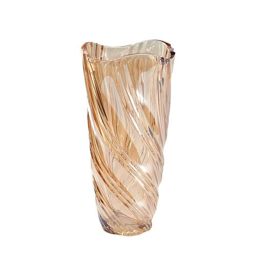Abriz Vase Gold Glass  14 X 14 X 29 CM