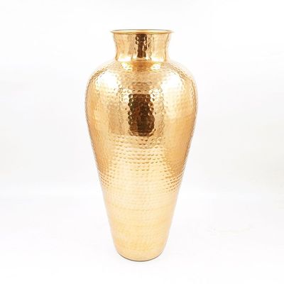 Abriz Hammered Tall Vase - Gold 