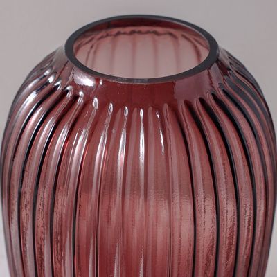 Percy Glass Vase Purple 19x19x28CM 