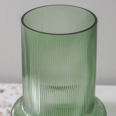 Percy Glass Vase Green 21x21x28.5CM 