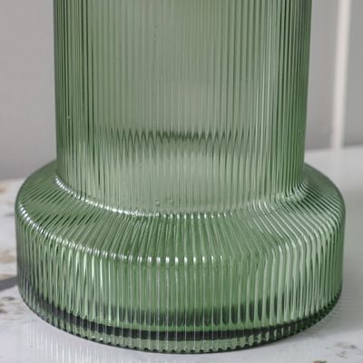 Percy Glass Vase Green 21x21x28.5CM 