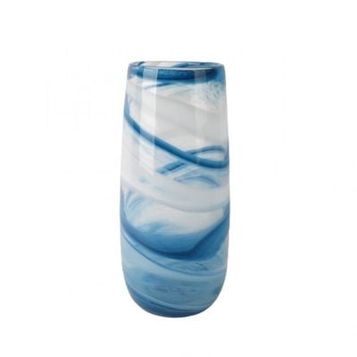 Percy Glass Vase Blue 16.2x16.2x36.5CM 