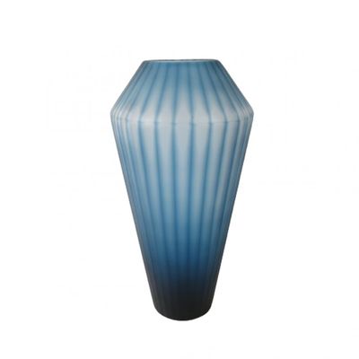 Percy Glass Vase Blue 17x17x33.5CM 