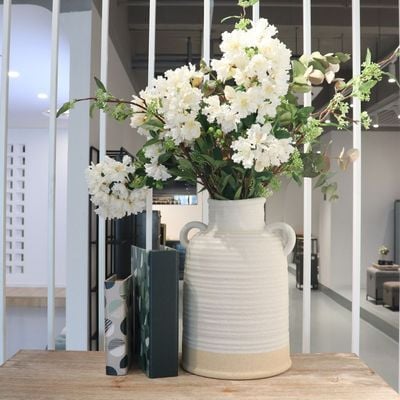 Celesta Vase White 22.6X22.6X33.9Cm