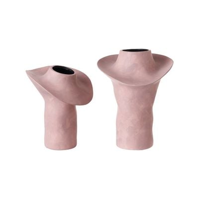 Zenith Ceramic Vase Rose 27.5 x 27.5 x 35 Cm 