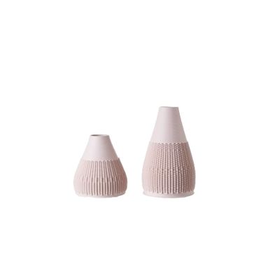 Zenith 3D Printed Ceramic Vase Beige 14 x 14 x 23.5 Cm 