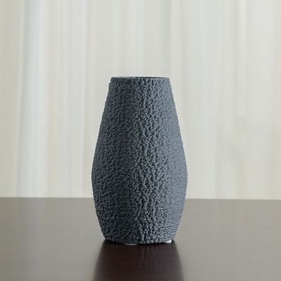 Zenith 3D Printed Ceramic Vase Grey 15 x 15 x 25 Cm 