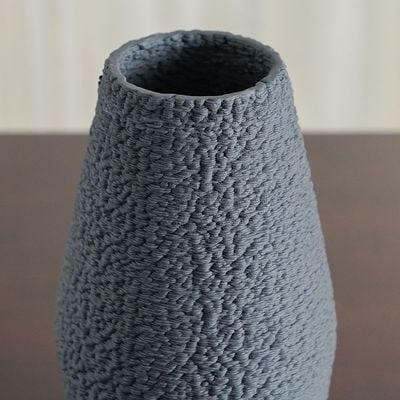 Zenith 3D Printed Ceramic Vase Grey 15 x 15 x 25 Cm 