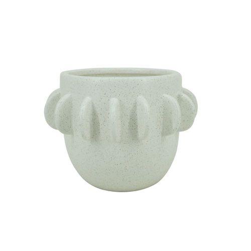 Allure Ceramic Pot White 21.5X21.5X16Cm