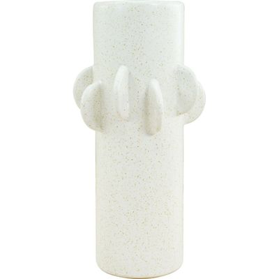 Allure Ceramic Vase White 14.5X14.5X29.5Cm