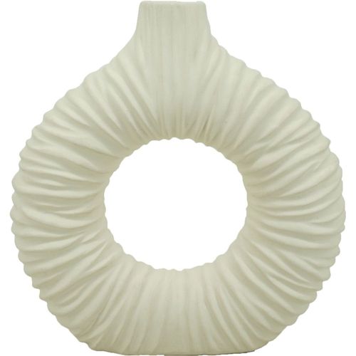 Allure Ceramic Vase White 29X8.5X30Cm