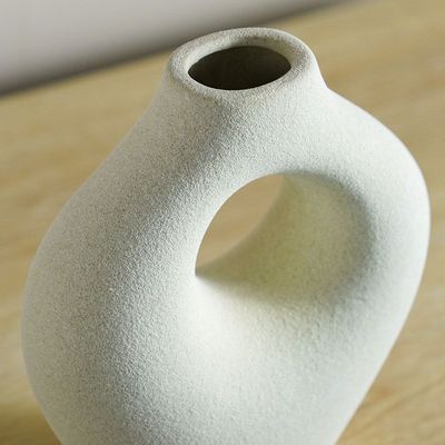 Allure Ceramic Vase White 18X9X22.5Cm