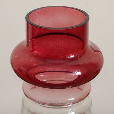 Percy Glass Vase  Gradient Red 13.5X13.5X26Cm 