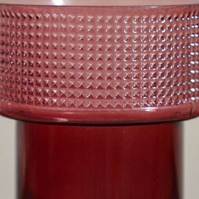 Percy Two Tone Glass Vase  Red 16.5X16.5X23Cm 