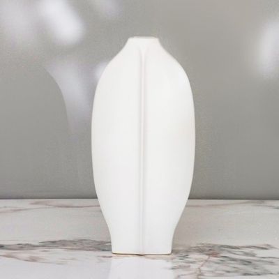 Zenith Ceramic Vase White 22X9X46Cm 