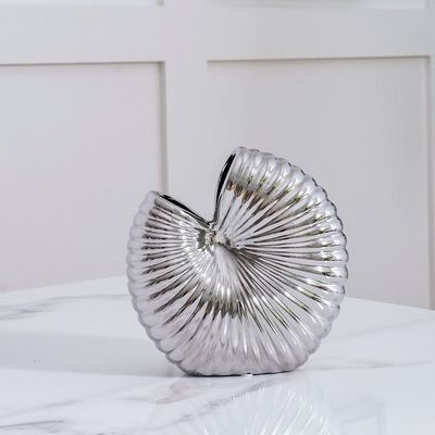 Zenith Ceramic Vase Silver 22X9X22Cm 