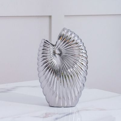 Zenith Ceramic Vase Silver 19X9X30Cm 