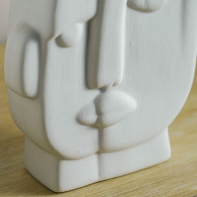 Zenith Ceramic Vase Beige 15.5X5X18Cm