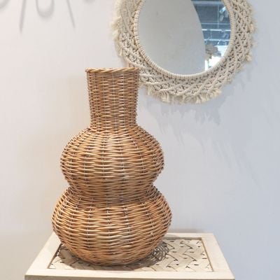 Boheme Rattan Vase 26X26X40Cm