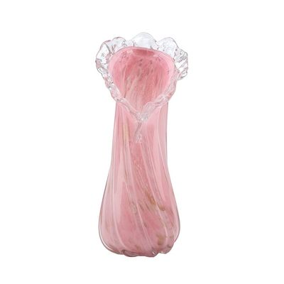 Norwich Glass Organic Vase L 23X23X41Cm Peach