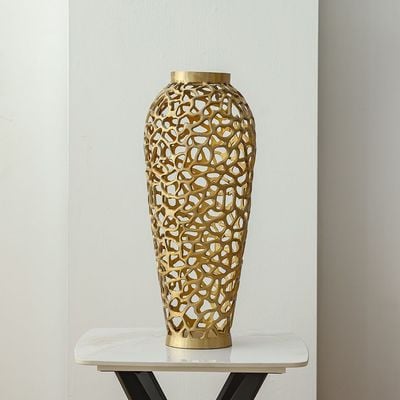 Regal Heritage Vase Lrg 32X32X90 Cm Gold
