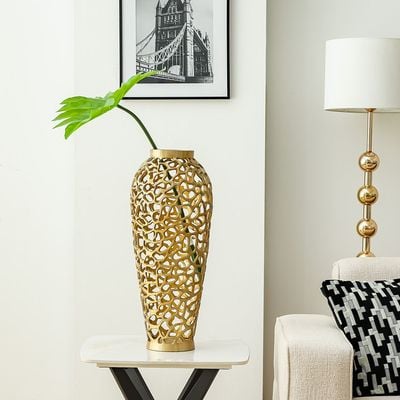 Regal Heritage Vase Lrg 32X32X90 Cm Gold