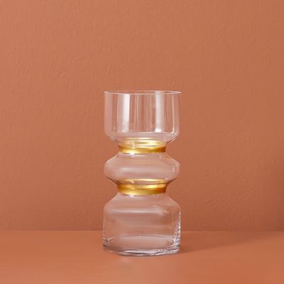 Vetro Clear Glass Vase 12X25Cm