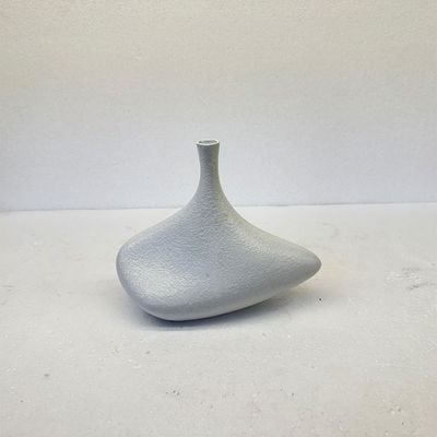 Mateo Ceramic Abstract Pebble Vase White 25X12X21Cm