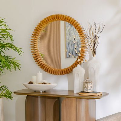 Ava Polyresin Drop Sand Texture Platter White 50X29X11Cm