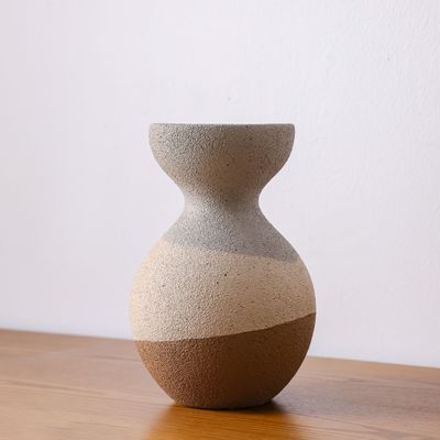 SS25 Lexie Caramel Ceramic Tumble Vase Tawny 21.5X21.5X31.5Cm