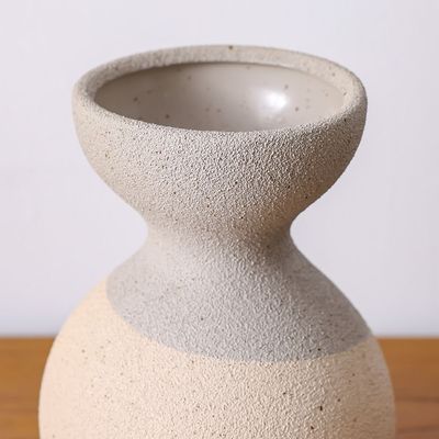 SS25 Lexie Caramel Ceramic Tumble Vase Tawny 21.5X21.5X31.5Cm