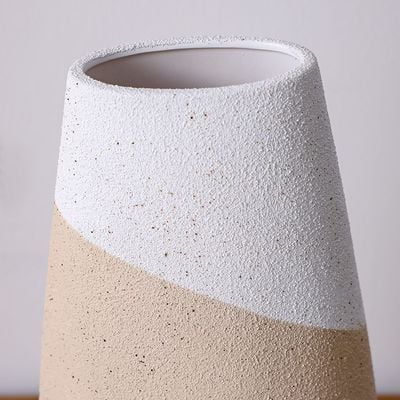 SS25 Lexie Caramel Ceramic Bouquet Vase Tawny 24.5X15.5X45Cm