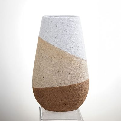 SS25 Lexie Caramel Ceramic Bouquet Vase Tawny 23X14.5X38Cm