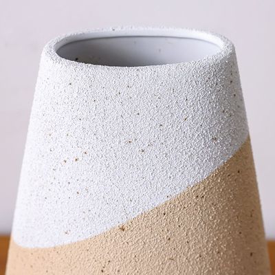 SS25 Lexie Caramel Ceramic Bouquet Vase Tawny 23X14.5X38Cm