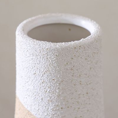 SS25 Lexie Caramel Ceramic Olpe Vase Tawny 15X15X32Cm