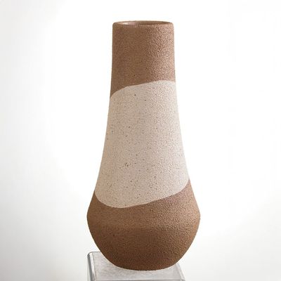 SS25 Lexie Caramel Ceramic Olpe Vase Tawny 16X16X40Cm