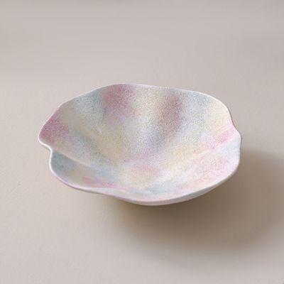 SS25 Lexie Berry Ceramic Platter Peach 26.5X26.5X8Cm