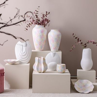 SS25 Lexie Berry Ceramic Platter Peach 26.5X26.5X8Cm