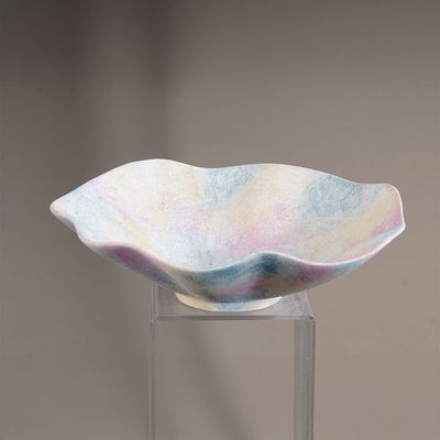 SS25 Lexie Berry Ceramic Platter Peach 32X32X9.2Cm