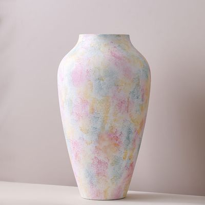 SS25 Lexie Berry Ceramic Urn Vase Peach 26.5X26.5X45.5Cm