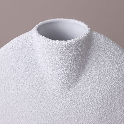 SS25 Lexie Caramel Ceramic Pebble Vase White 31X13.8X34Cm