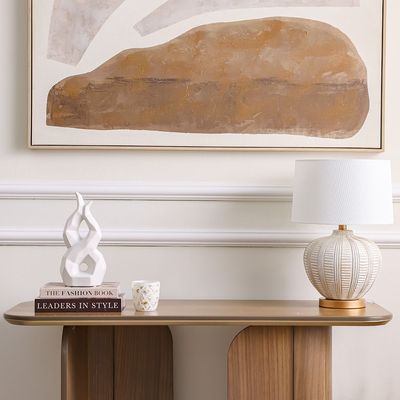 Florence Ceramic Abstract Angular Spiral Vase 15X9X29Cm Florence Ceramic Abstract Angular Spiral Vase 15X9X29Cm