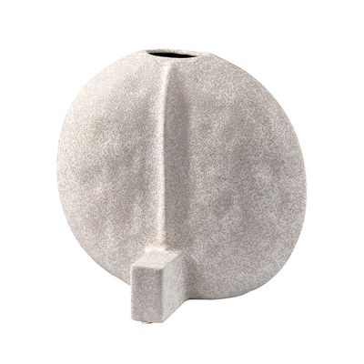 Florence Ceramic Half Lunar Disc Vase 30X16.5X28Cm