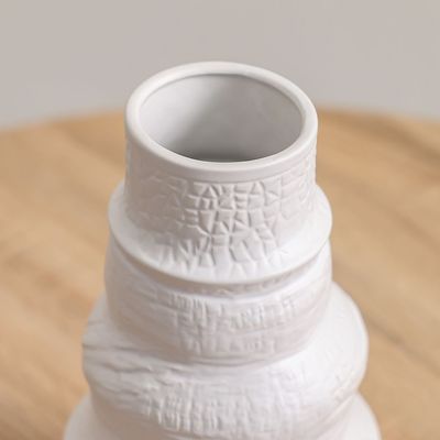 Florence Ceramic Rope Swaddled Vase Tall 15X15X27.5Cm