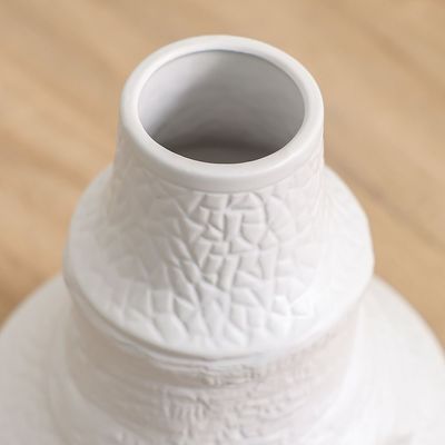 Florence Ceramic Rope Swaddled Vase Braod 20X20X24.5Cm