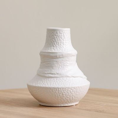 Florence Ceramic Rope Swaddled Vase Braod 20X20X24.5Cm