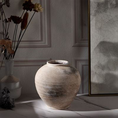 Venice Ceramic 2D Tactile Classic Vase Sml 26X26X24.5Cm