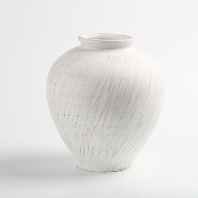 Euphoria Terracota Bouquet Vase Antique White 28X28X30.5Cm